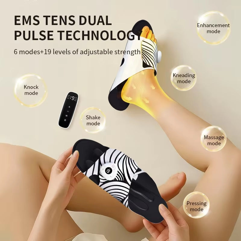 Foot Massager Machine with Heat, Electric Shiatsu Deep Kneading Massager with 19 Level, Relieve Plantar Fasciitis Neuropathy Pai
