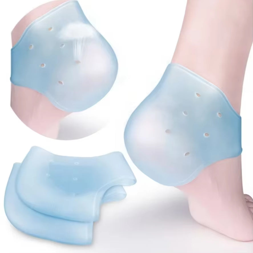 Gel Heel Protector for Heel Pain Relief Plantar Fasciitis Dry Cracked Bone Spur Heels Cushion Pads Moisturizing Foot Sleeves