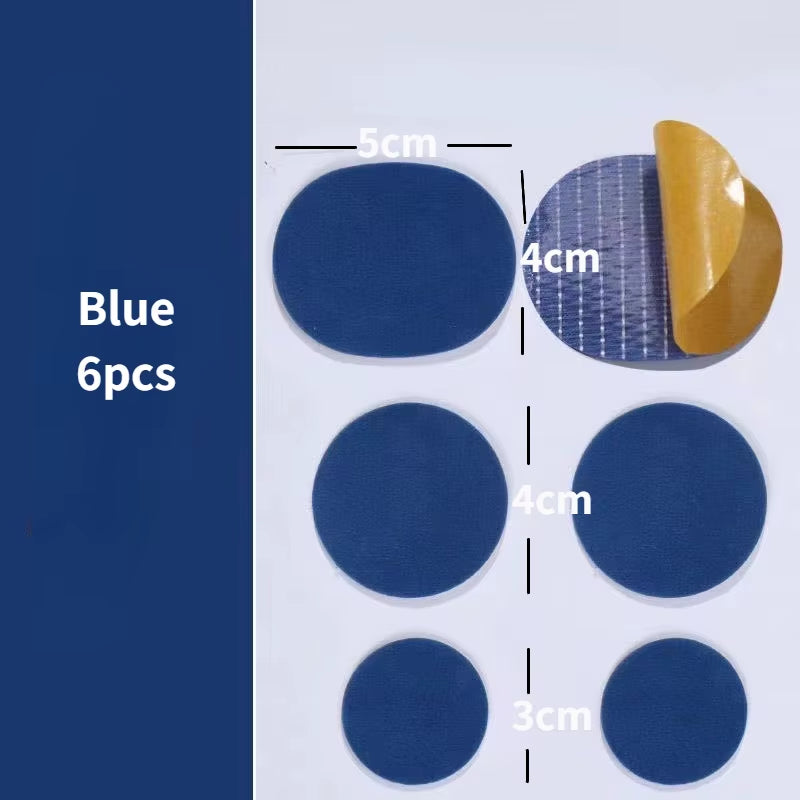 6Pcs Sports Shoes Repair Stickers Suede Heel Protector Anti-Wear Repair Holes Self-Adhesive Patches Insoles Pad Foot Care Insert