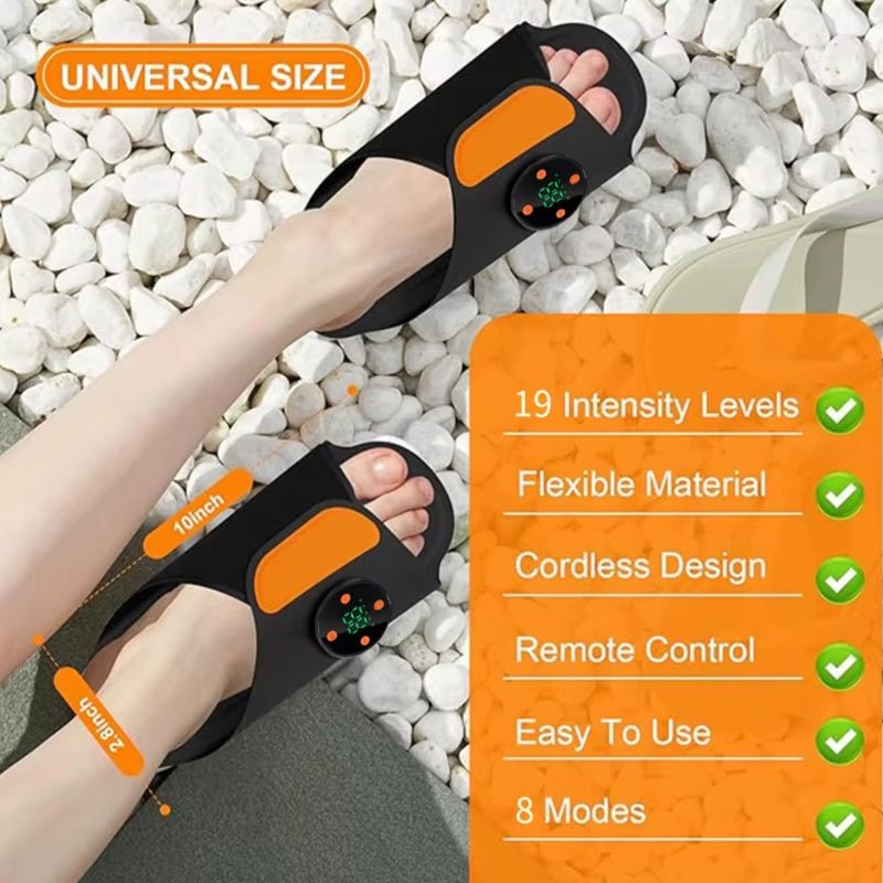 EMS Intelligent Foot Massage Shoe Improve Blood Circulation Muscle Stimulation Massage Shoes with Remote Controller