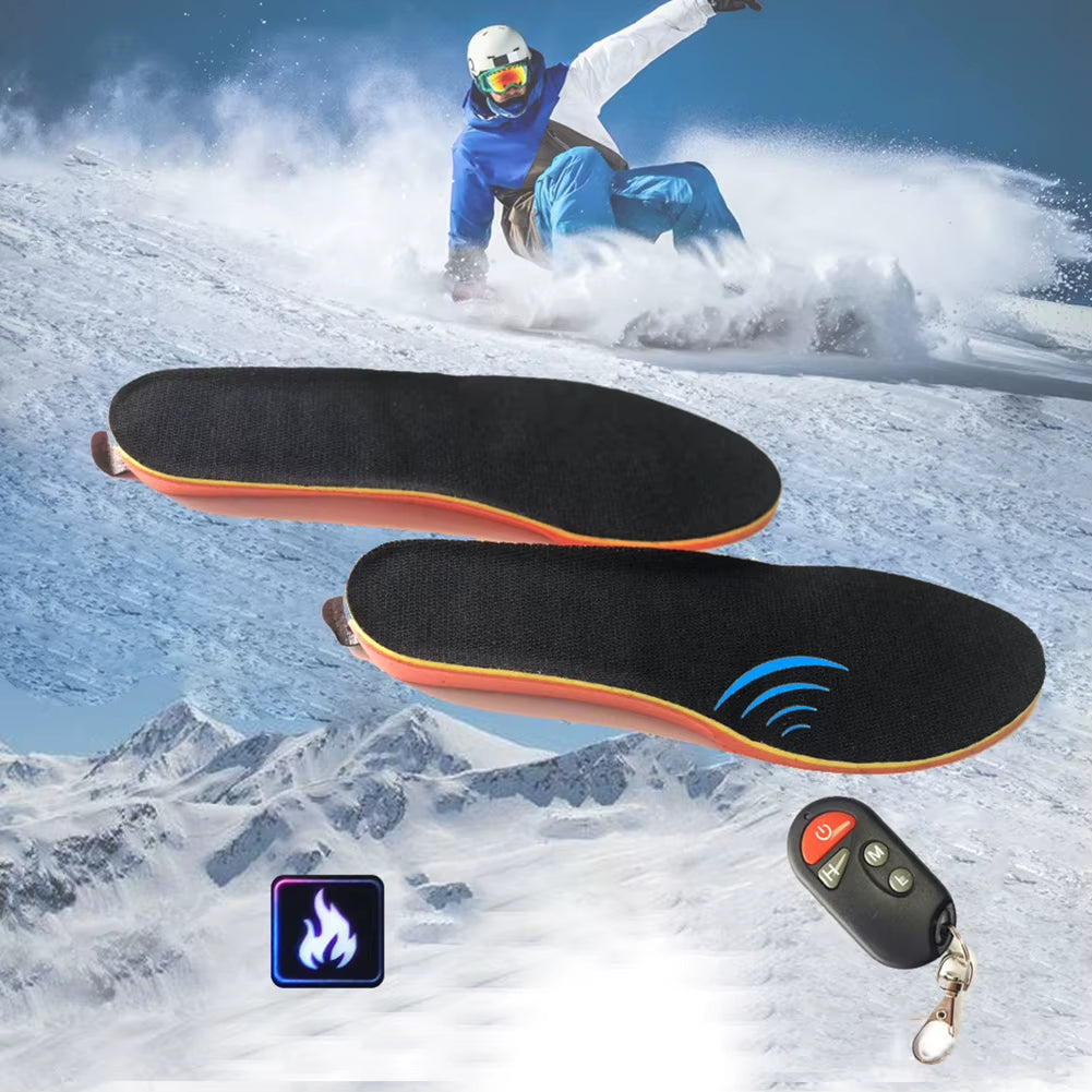 2000Mah Electric Heated Shoes Insoles Wireless Heating Shoes Pads Temperature Feet Warm Sock Pad Mat for Outdoor Hiking