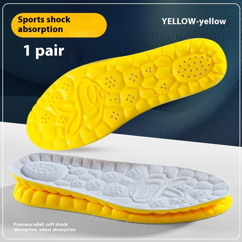 Super Soft Bottom Breathable Women'S Casual High Elastic Shock Absorption Sports Insole