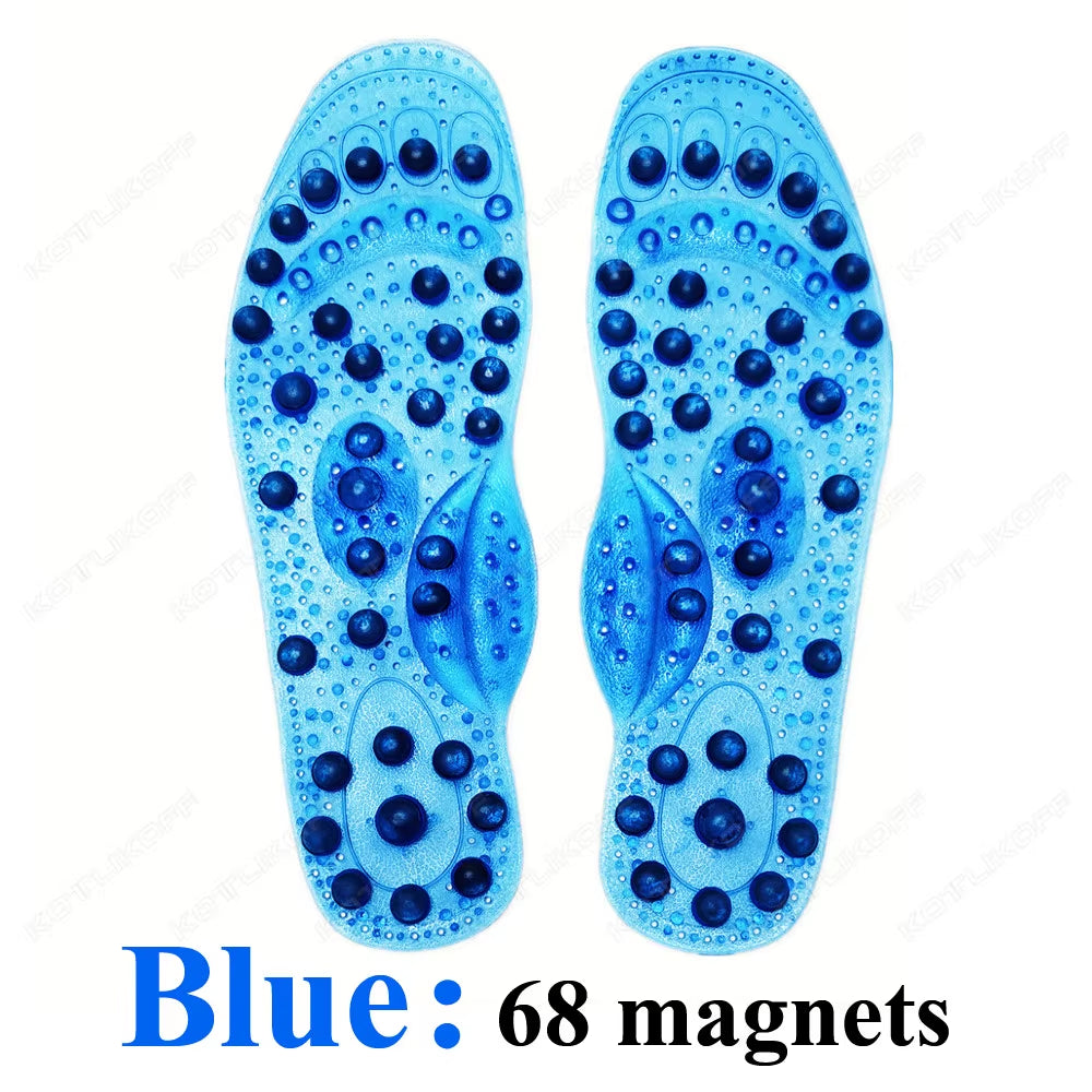 Magnetic Therapy Massage Insoles for Shoes Foot Acupressure Enhanced Magnetic Insole Point Therapy Feet Body Detox Insert Pads