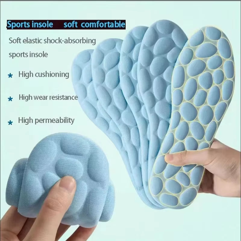 2/4Pcs Soft Massage Memory Foam Insoles for Sport Running Shoes Sole Breathable Cushion Pads Women Men Feet Orthopedic Insoles