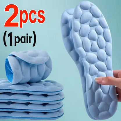 2/4Pcs Soft Massage Memory Foam Insoles for Women Men Sport Running Shoes Sole Breathable Cushion Pads Feet Orthopedic Insoles