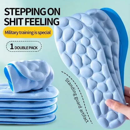 2/4Pcs Soft Massage Memory Foam Insoles for Women Men Sport Running Shoes Sole Breathable Cushion Pads Feet Orthopedic Insoles